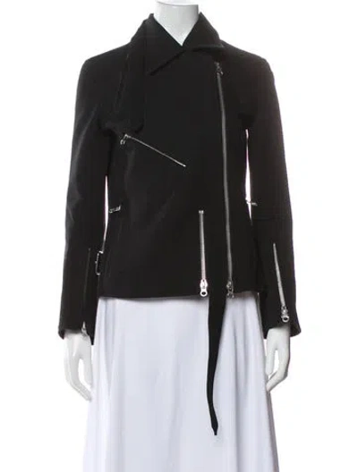 Pre-owned Courrèges Biker Jacket In Gray