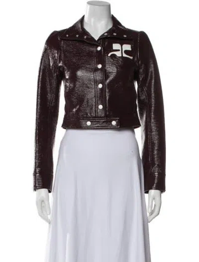 Pre-owned Courrèges Biker Jacket In Multicolor