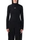 Courrèges Biker Tracksuit Interlock Jacket In Black