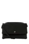 Courrèges Leather Shoulder Bag Adjustable Strap In Purple