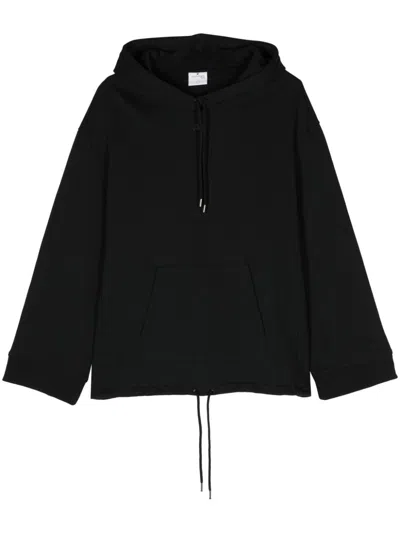 COURRÈGES LOGO-PATCH COTTON HOODIE