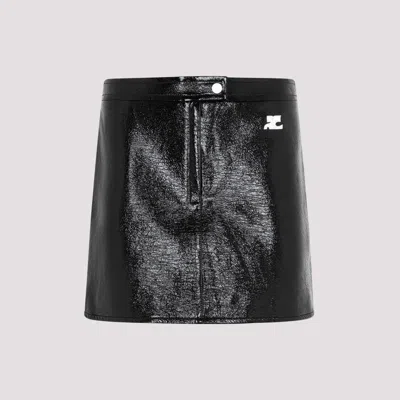 COURRÈGES WOMEN BLACK A-LINE MINI SKIRT, 28 LUXURY SKIRTS FOR WOMEN DARVEYS