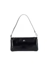Courrèges Rectangular Naplack Pouch Adjustable Strap In Black