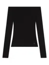 Courrèges Shoulderless Ribbed Knit Top