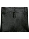 Courrèges Black Mini Skirt With Concealed Fastening And Pockets In Black