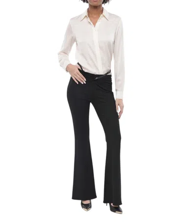 Courrèges Black Bootcut Flat Front Pants
