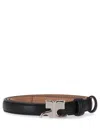 Courrèges Ac 25mm Belt Courreges Leather Black In Black