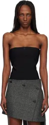 Courrèges Courreges Black Viscose Blend Bodysuit In Gray