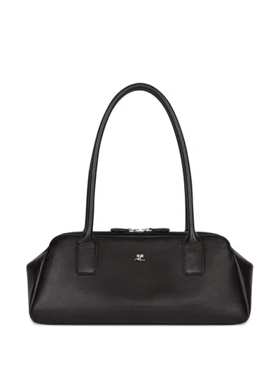 Courrèges Courregès Black Calf Leather Bag