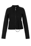 Courrèges Fitted High Collar Zip Detail Jacket