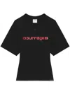Courrèges Courreges Women Courreges Belted Printed Stone T-shirt In Black