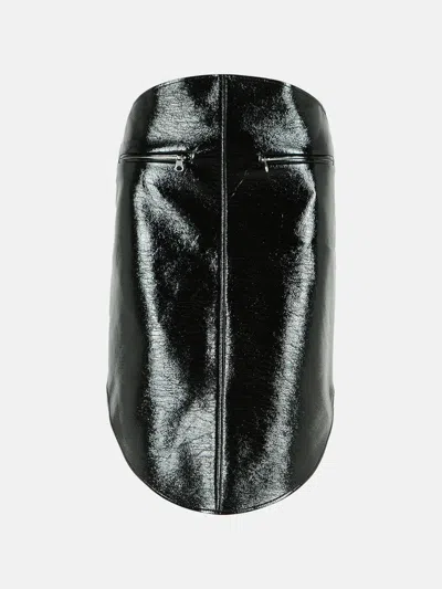Courrèges Black Cotton Blend Skirt