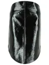 Courrèges Skirt Cotton Blend Asymmetric Hem In Black
