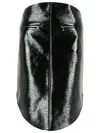 Courrèges Skirt Cotton Blend Asymmetric Hem In Black