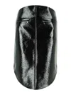 Courrèges Black Cotton Blend Skirt In Black