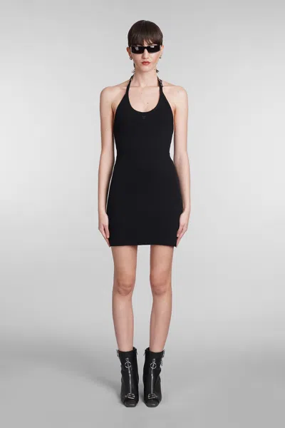 Courrèges Black Cotton Mini Dress