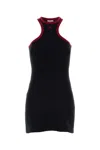 Courrèges Courreges Black Cotton Mini Dress In Black