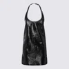 Courrèges Courregès Buckle Babydoll Vinyl Dress In Black