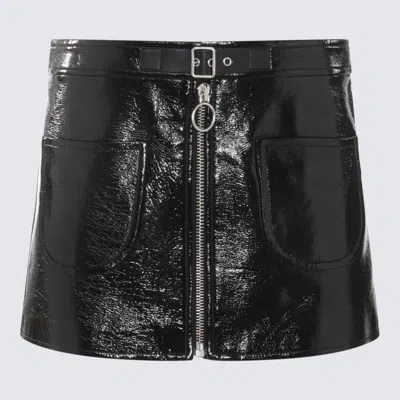Courrèges Black Cotton Mini Skirt