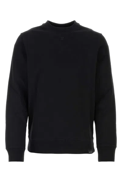 Courrèges Courregès Black Cotton Sweatshirt