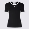 Courrèges Courreges Women Signature Contrast T-shirt In Black
