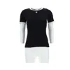Courrèges Black Cotton T-shirt In Black