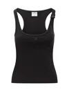 Courrèges Cut-out Tank Top In Black