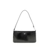 Courrèges Rectangular Naplack Pouch Adjustable Strap In Black