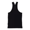 Courrèges Black Criss Cross 90's Rib Tank Top In Black