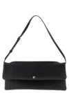 Courrèges Rectangular Shoulder Bag Adjustable Strap In Black