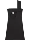 Courrèges Mini Dress With Cut-out And Button Accents