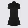 Courrèges Zip-front Short-sleeve Dress In Black