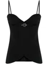 Courrèges Sleeves And Buckle Detail In Black