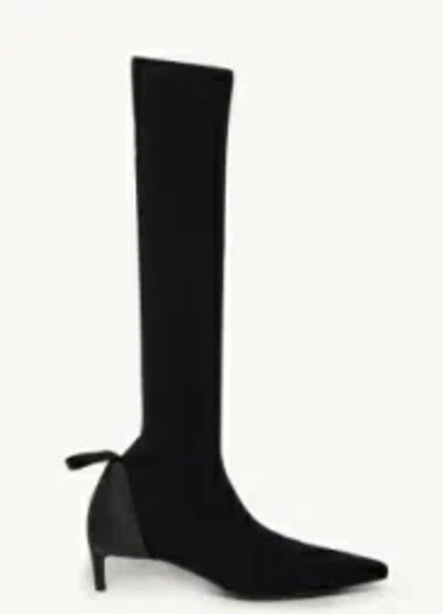 COURRÈGES COURREGÈS BLACK FABRIC BOOTS