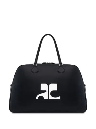 COURRÈGES BLACK HERITAGE DUFFLE BAG