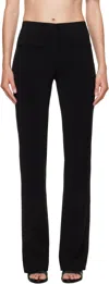 Courrèges Black Heritage Fluid Bootcut Trousers In Black