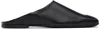 COURRÈGES BLACK HERITAGE LEATHER MULES