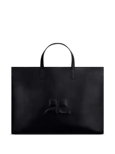 Courrèges Black 'heritage' Shopping Bag