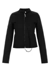 Courrèges Fitted High Collar Zip Detail Jacket
