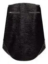 Courrèges Black High-waisted Skirt With Glossy Effect Courreges In Black