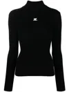 Courrèges Courreges Women Interlock Scuba Jacket In Black