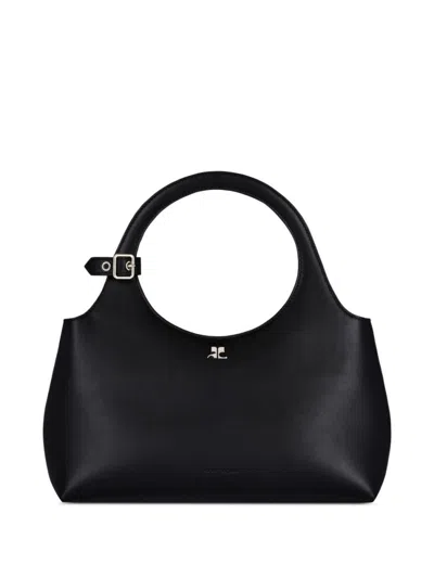 COURRÈGES BLACK HOLY DAY SHOULDER BAG