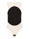 Courrèges Circular Panel Fitted Sleeveless Top In Black