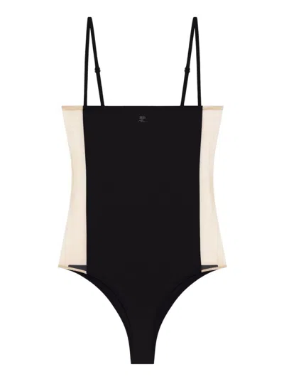 COURRÈGES BLACK ILLUSION SWIMSUIT