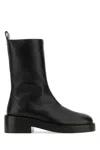 Courrèges Courreges Black Leather Ankle Boots