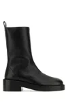 Courrèges Courreges Black Leather Ankle Boots