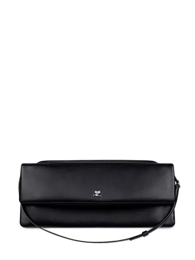 COURRÈGES BLACK LEATHER BAG