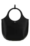 Courrèges Courregès Black Leather Medium Holy Handbag