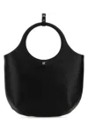 Courrèges Courreges Medium Leather Holy Handbag In Black