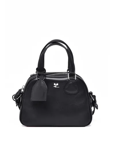 Courrèges Black Leather Pouch